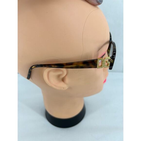 Dolce & Gabbana Woman's Tortoise Shell Square Eyeglass Frames - Picture 5 of 8